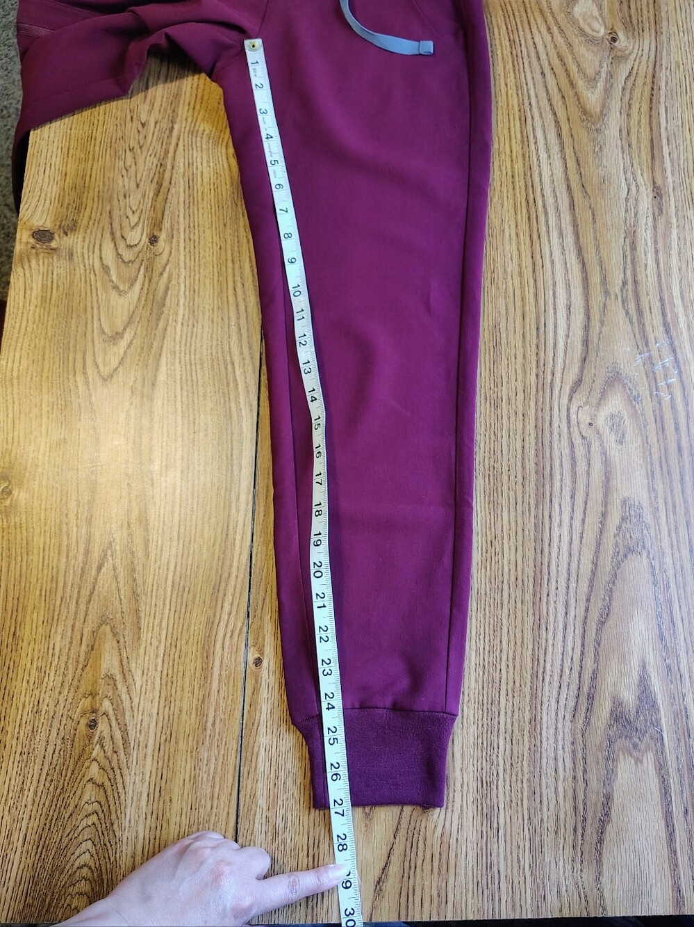 Figs Zamora Scrub Jogger Pants Professional Women's High Waist Burgundy sz XXS. - Picture 13 of 16